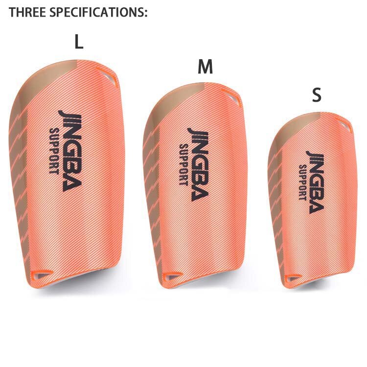 JINGBA wsparcie trening piłkarski dziecko protege piszczel piłka nożna adultes espinilleras de f tbol: Pink / M(8.5CMX16CM)