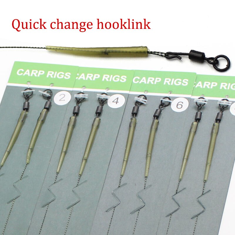 Carp Fishing Accessories Ready Tied Ronnie Carp Rigs Quick Change Hooklink Carp Fishing Hook Line For Carp Fishing End Tackle