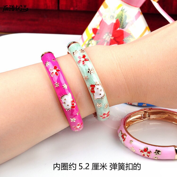 Bracelet cloisonné 10 pièces Bracelet enfant bande dessinée Bracelet glacé