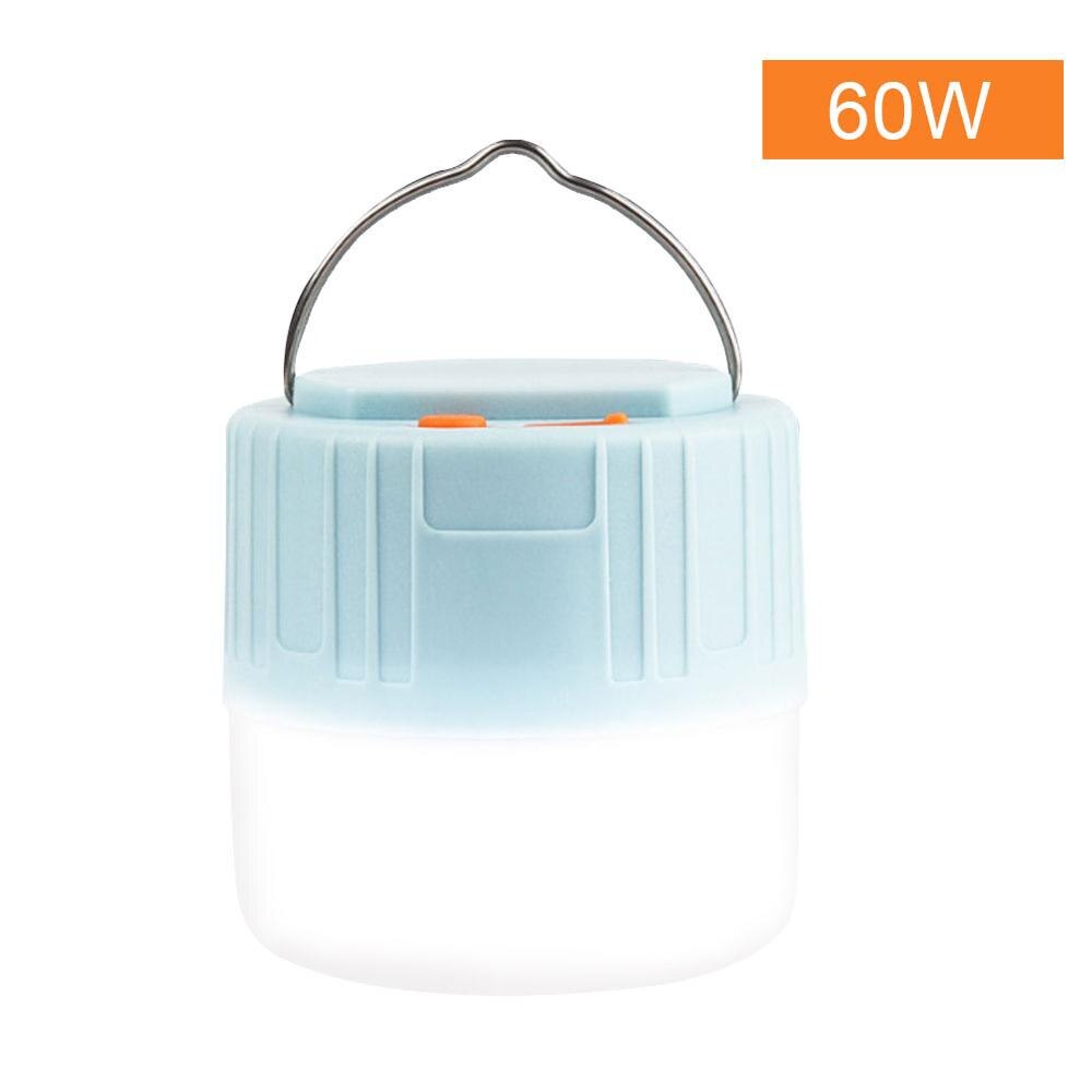 60/90/280W Camping Lantern Solar LED Camping Light Mini Portable Lantern Tent Camping Lamp DC/Solar Rechargeable Emergency Light: Rechargeable 60w