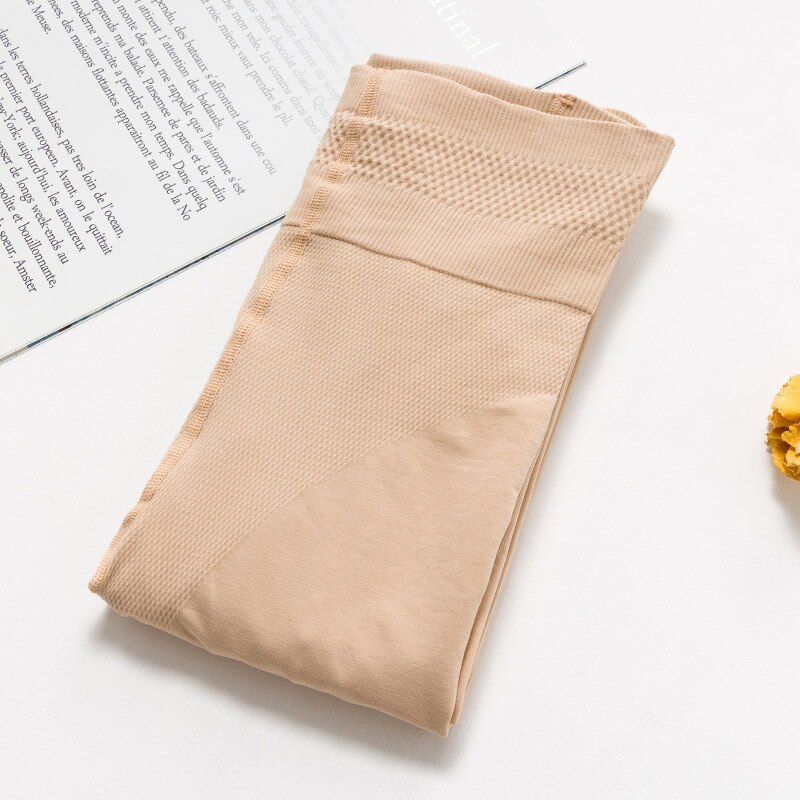 Herfst Vrouwen Big Size Panty Skin Zwart Grijs Kleur Kousen Meisjes Sexy Slanke Hoge Wasit Volledige Voet Panty Fit 45-75kgs: light skin