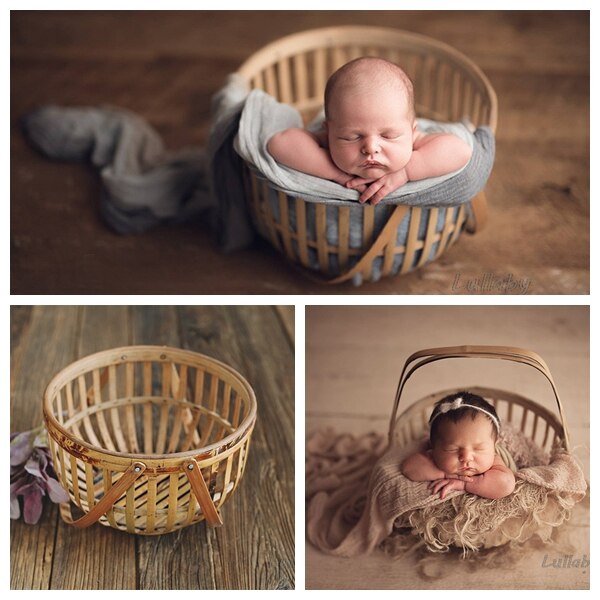 Accessoires de photographie de -né, paniers de Photo de bébé, conteneur de pose , accessoires de prise de vue en Studio pour bébé, panier rétro