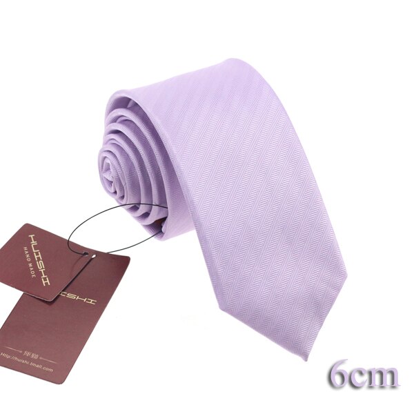 Huishi lilla lilla til mænd slank slips 6 cm bryllupskjole slips plaid business gravatas slank skjorte tilbehør: Tp -103
