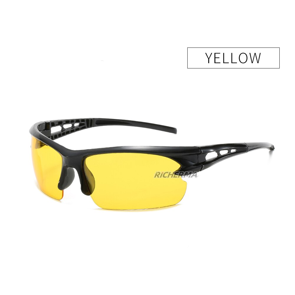Gafas de moto con protección ocular para mujer, lentes amarillas de visión nocturna, a prueba de viento, de seguridad,: Yellow