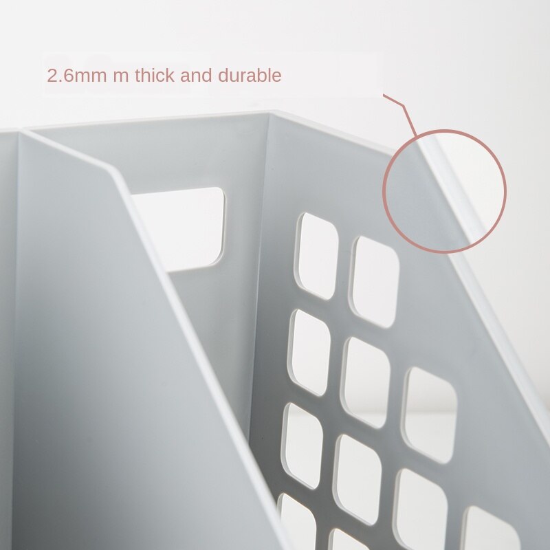 All-in-One File Box Triple Quadruple Documentation Storage Rack Desktop File Column Office Shelf Document Basket