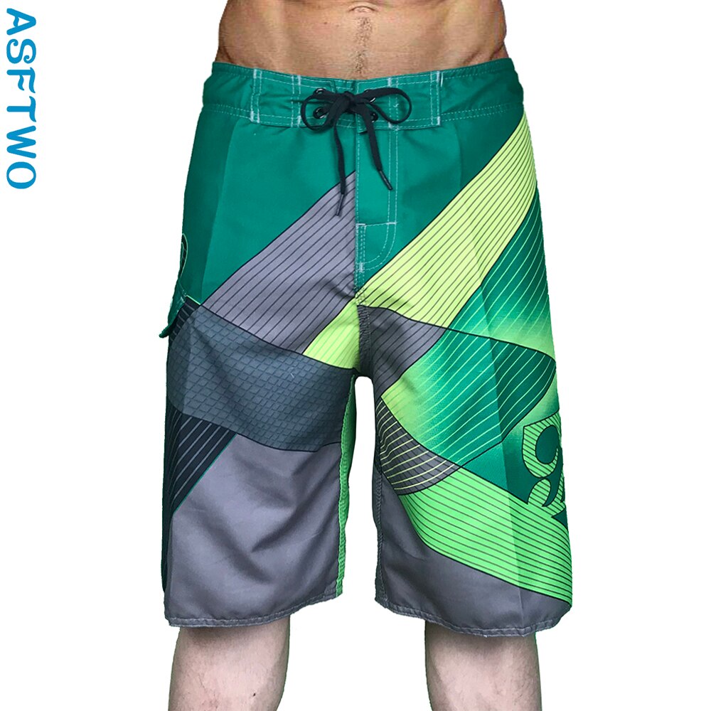 Pantalones cortos para hombre, Bermudas de tabla ancha de estilo informal, a la , con cinturón y cintura elástica, para surf y playa, 2022