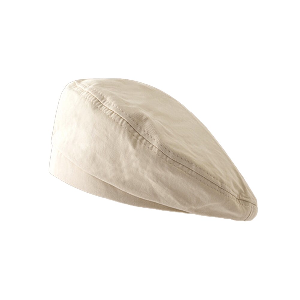 Rento vintage naisten hattu baskeri tavallinen lippalakki tytön villa lämmin talvi baretit pipo hatut femme aldult ulkoilu katulakit: Beige