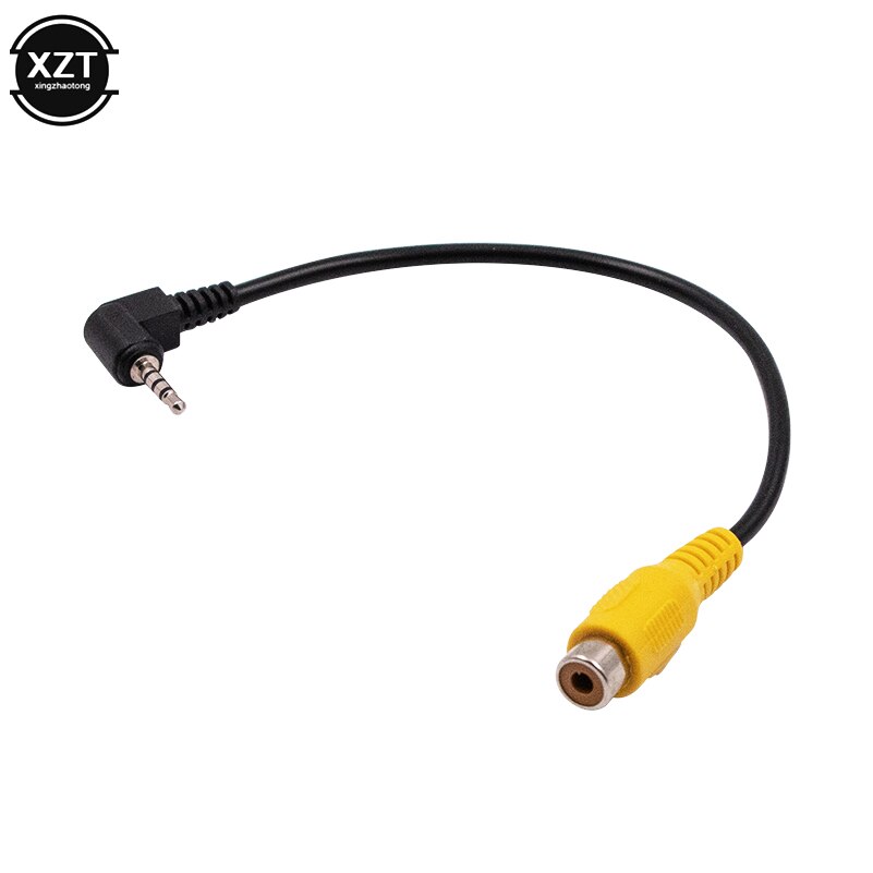 Bil gps konverter kabel ledning mini av in video kabel 2.5mm stereo jack hanstik til rca hun adapter kabel