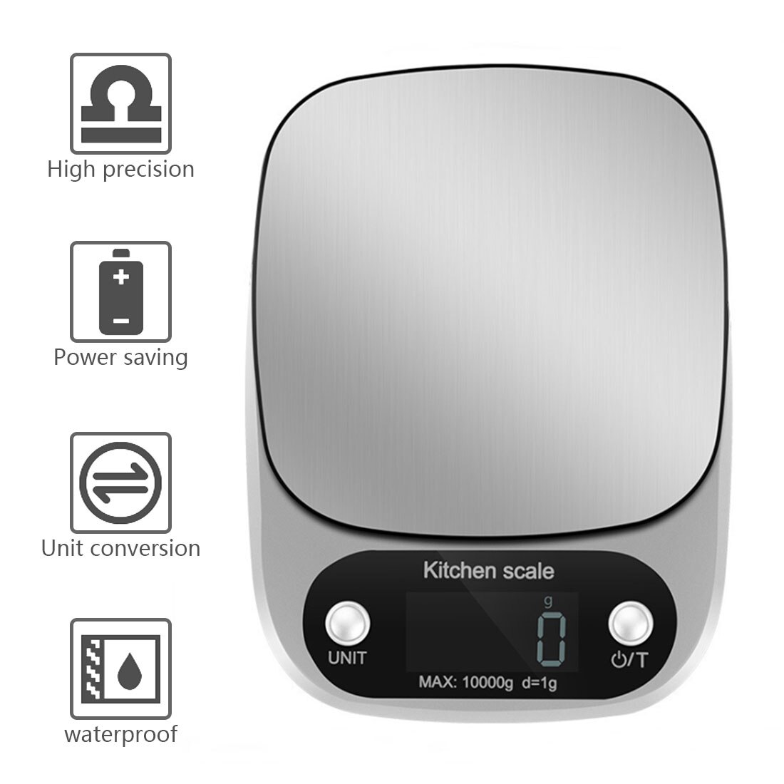 Smart LED Digital Kitchen Scale 10kg Food Scale Multifunctional Electronic Scale High-precision Baking Scale Family Essential