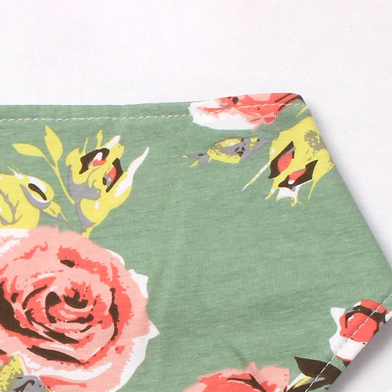 Babyvoeding Kwijl Bib Double Side Bloemenprint Slabbetjes Speeksel Handdoek Oprispingen Doek 87HD