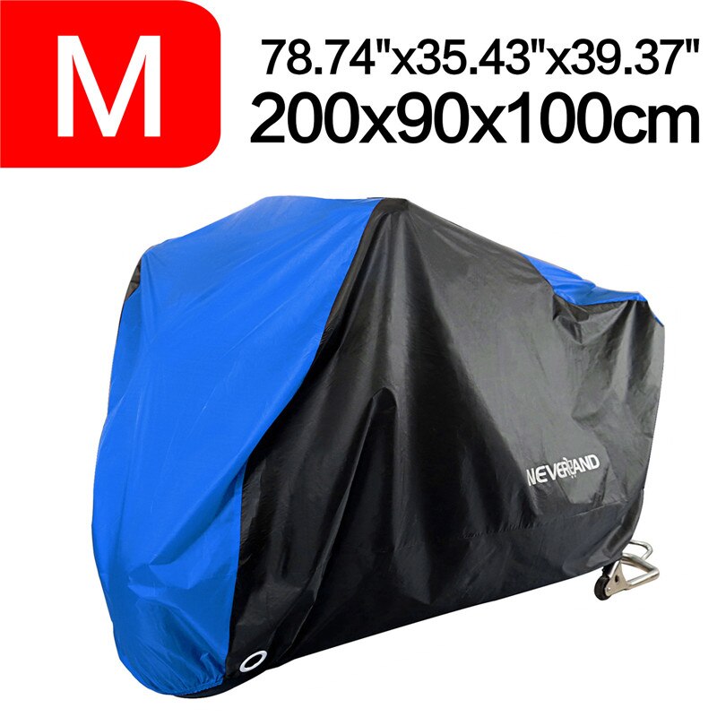 Neverland M 200cm Waterproof 190T Covers Dirt Bike Motorcycle Motors Dust Rain Snow UV Protector Cover Indoor Outdoor D35: Blue Black