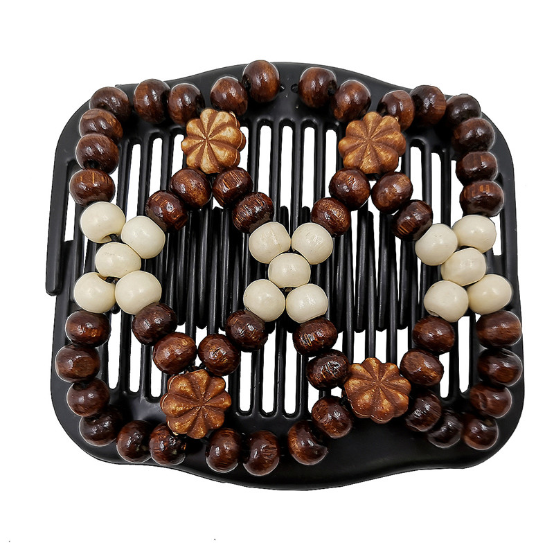 Peigne magique Vintage pour femmes, accessoires pour cheveux, perles élastiques, porte-chignon, pinces à cheveux, peigne à griffes, couvre-chef extensible, coiffure