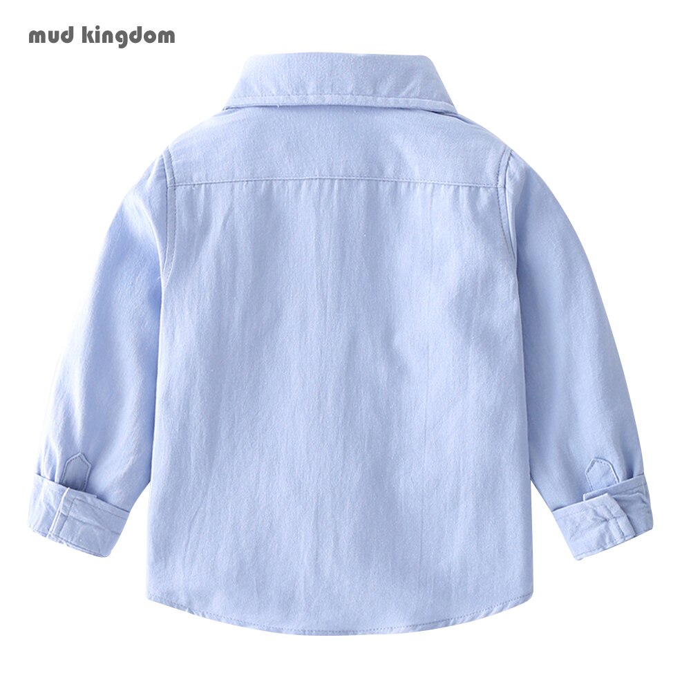 Mudkingdom – chemises à manches longues pour garçons, vêtements d'automne en coton, à la