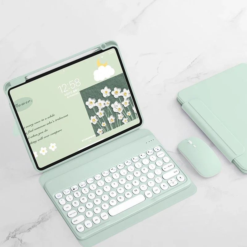 Funda magnética de rotación para iPad Air 6, 2024, 10,9, Air 4, 5, 10. ª generación, teclado 10,2, 7, 8, 9. ª, Air 3 Pro 11, funda con ratón gratis