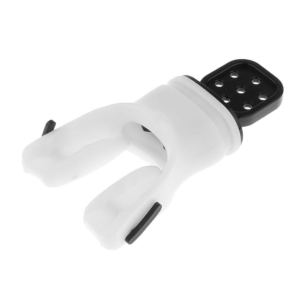Valve de morsure en Silicone souple, confortable, régulateur de tuba de plongée sous-marine: WHITE