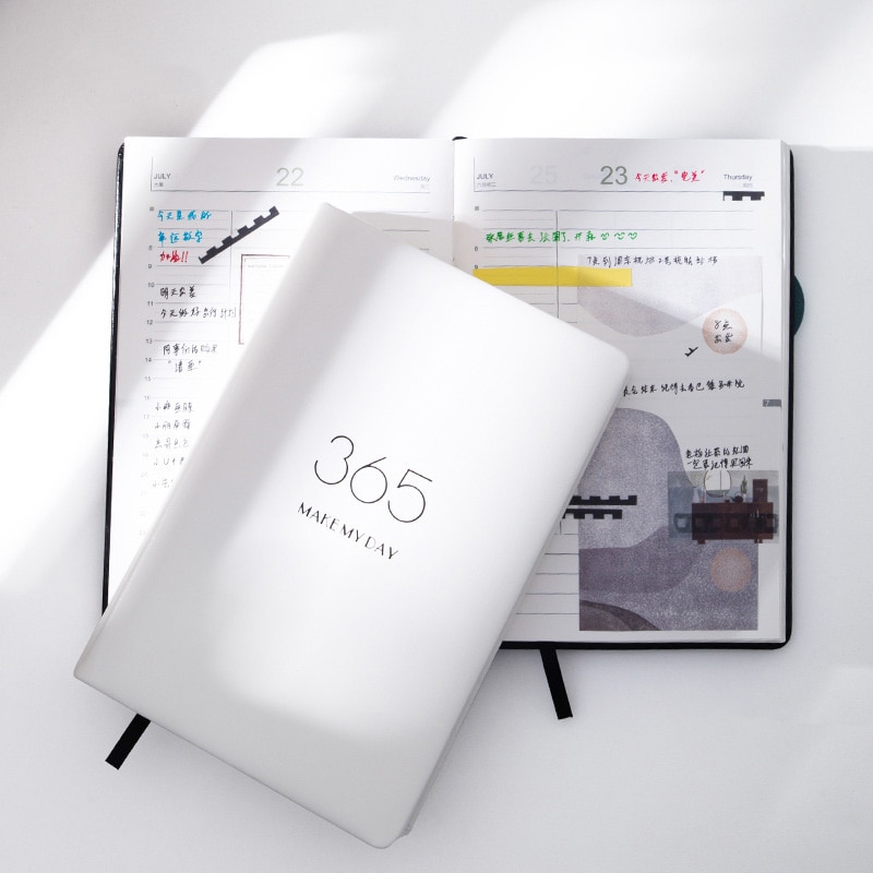 Agenda planificateur organisateur A5 Agenda hebdomadaire mensuel cahier et Journal 365 jour Plan carnet de notes retour à l'école manuel de voyage