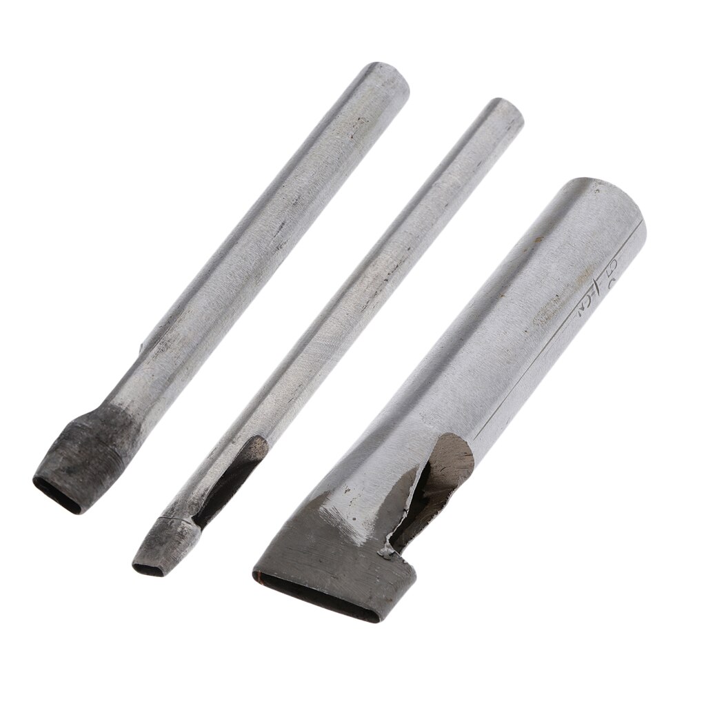 Oval Shape Hole Punch Set Punching Tool For Belt Gaskets Leather 2mm 3mm