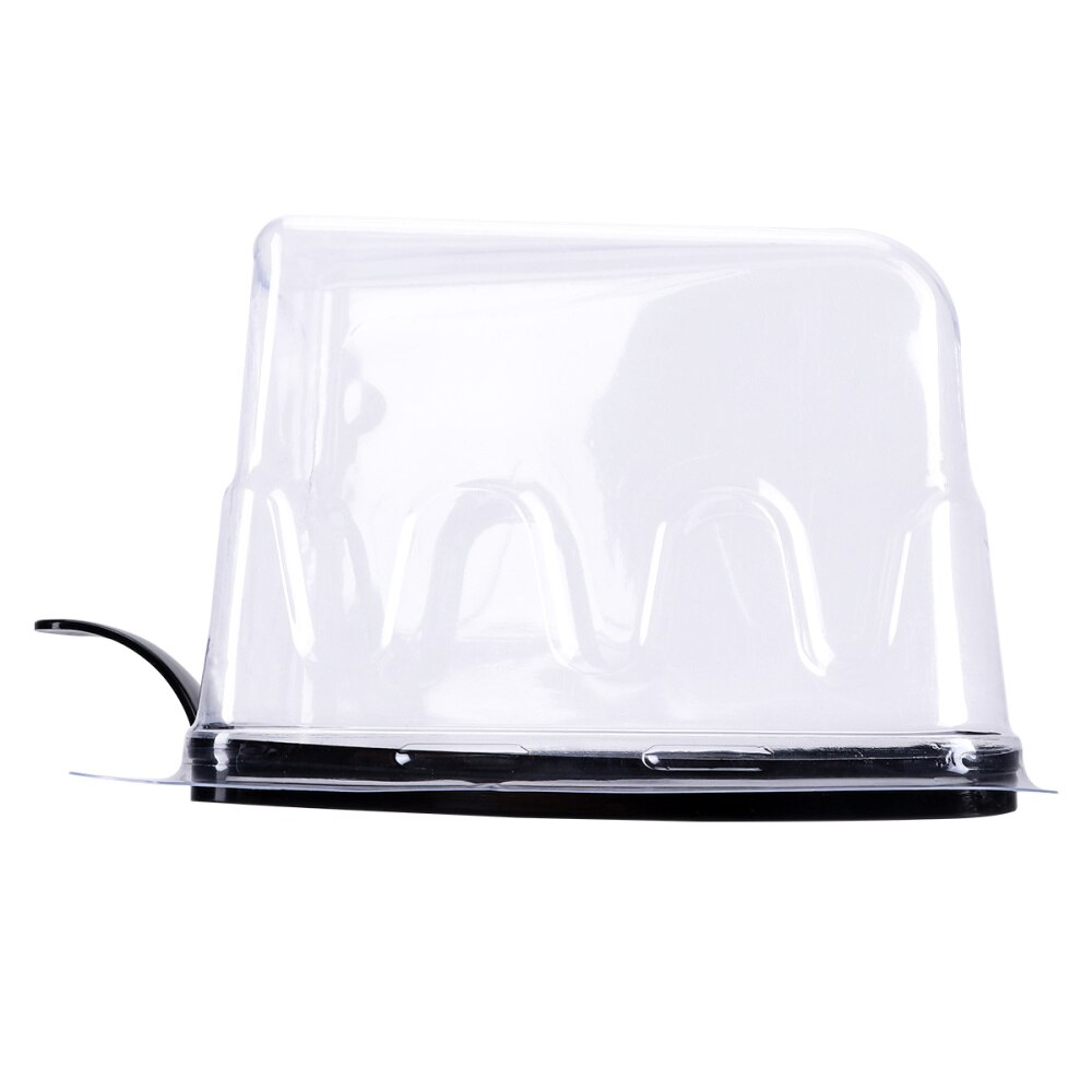Petit récipient à tarte triangulaire, boîte à gâteaux en tranches, boîte à gâteaux transparente, 20 pièces: Black