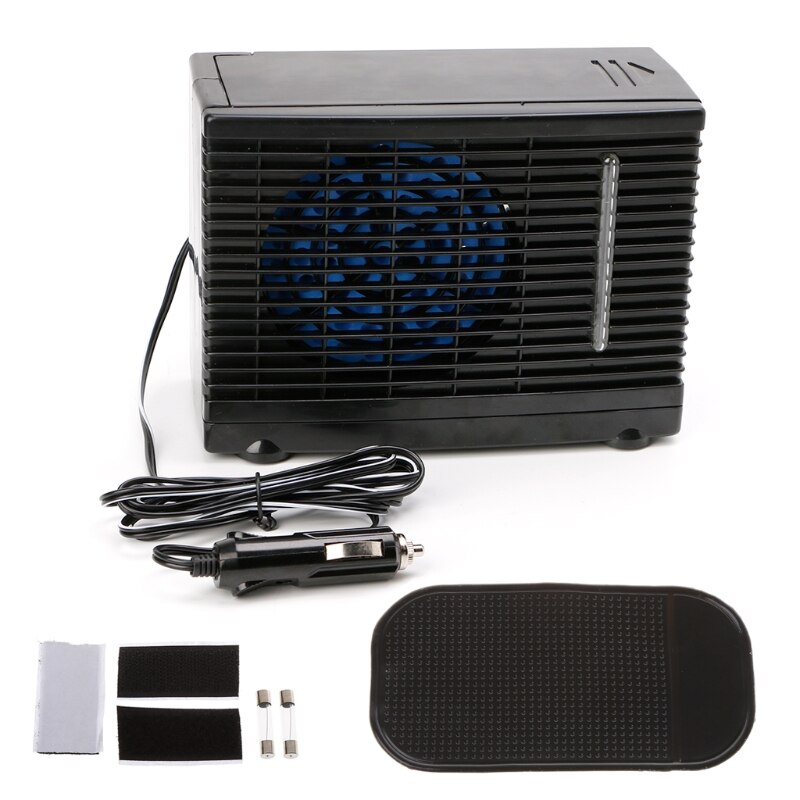 Adjustable 12V 60W Car Air Conditioner Cooler Cooling Fan Water Ice Evaporative Cooler Portable