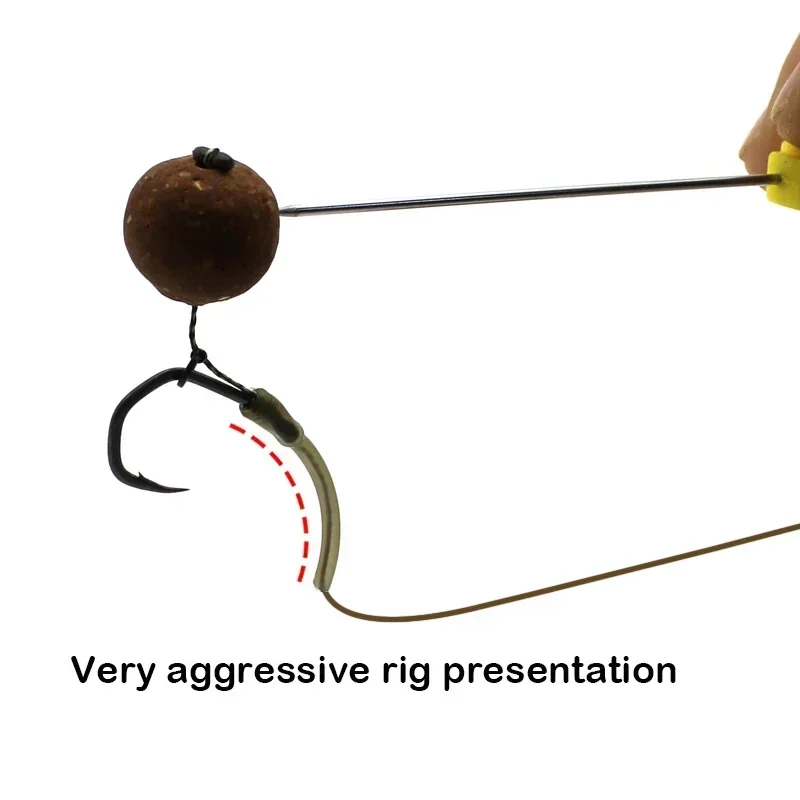 20 stk. karpefiskekroker, kickere, d-rigg, kicker-aligners, kroker, hylser, rigger, lang kicker, tilbehør, endeterminal, takle