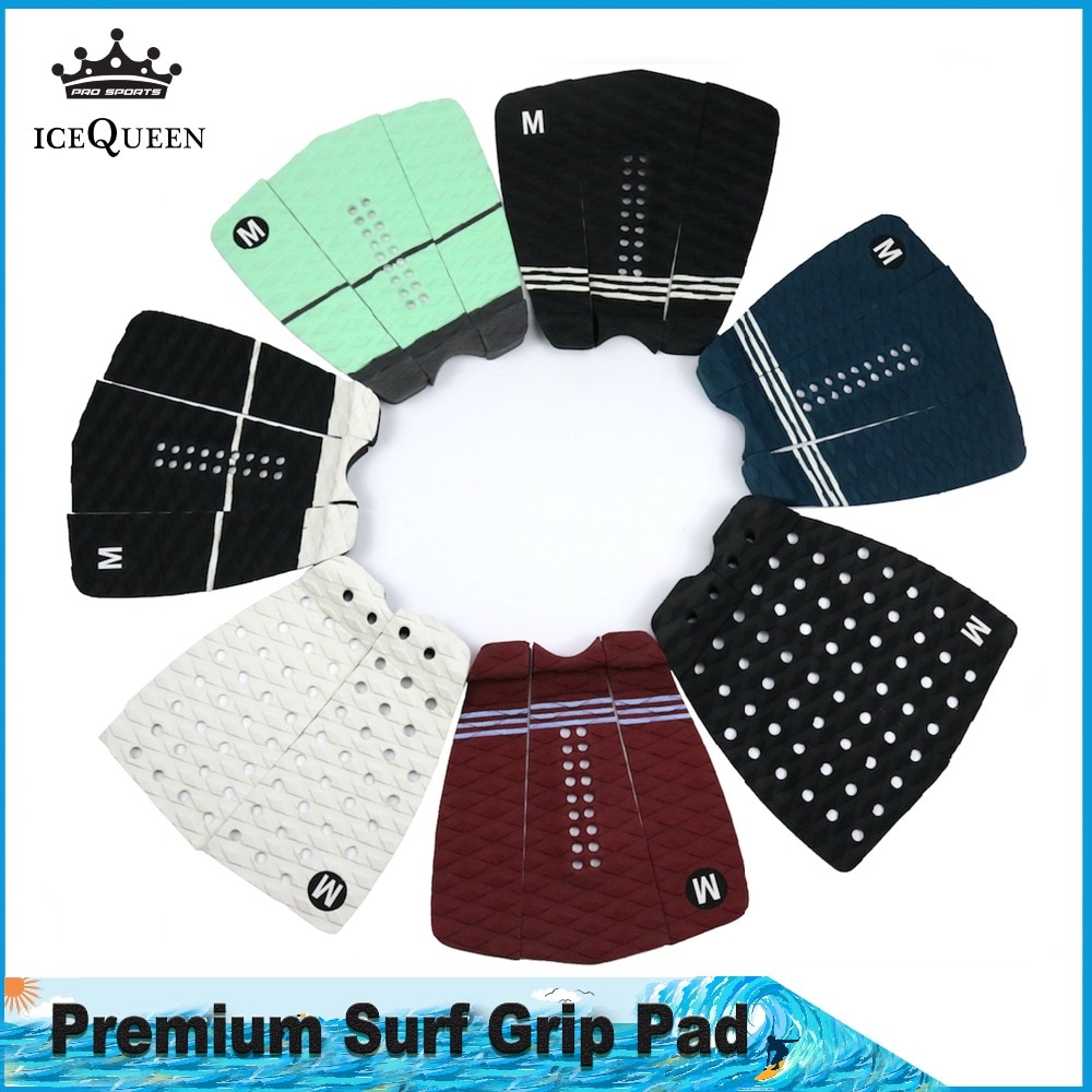 Traction Pad - 3 Piece Stomp Pad for Surfing and Skimboard with the Stickiest 3M Adhesive Grips All Boards