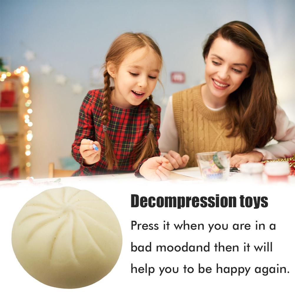 Nuovo giocattolo di spremitura simulazione Big Bun giocattolo di spremitura allevia lo Stress giocattolo di decompressione a rimbalzo lento spremere carino e alleviare lo stress