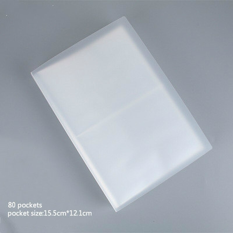 Transparent fotoalbum pp omslag 80 ark satt inn 3r 4d bilder samling 6 tommers lomme fotoalbum pp overflate boliginnredning