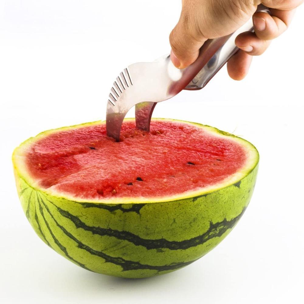 Stainless Steel Watermelon Premium Stainless Fruit Carving Kitchen Utensil Melon Watermelon Cubes Kitchen Accessories
