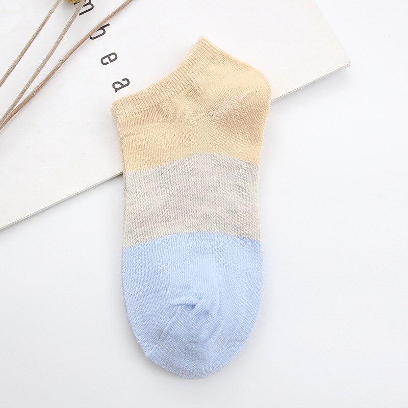 5 pairs Women Cotton Lovely Invisible non-slip Summer Candy Solid Color Silicone Short Socks Cute Thin Ankle Boat Socks