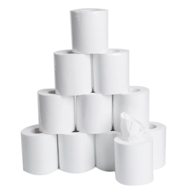 Toilet Roll Paper Paper Napkin Home Bathroom Paper Towel Paper Towel Toilet Tissues Daily Necessities(12 Pack): Default Title
