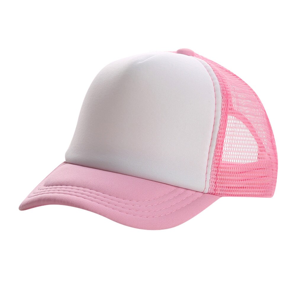 1PCS Della Protezione Dei Bambini Casual Maglia Pianura Berretto Da Baseball Regolabile Cappelli di Snapback Per Il Ragazzo Ragazza Hip Hop Trucker Cap Streetwear cappello papà: I