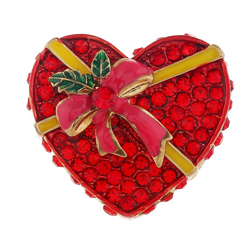 Portable Christmas Pins Wreath Ladies Brooches Lots Shape Brooch Pin