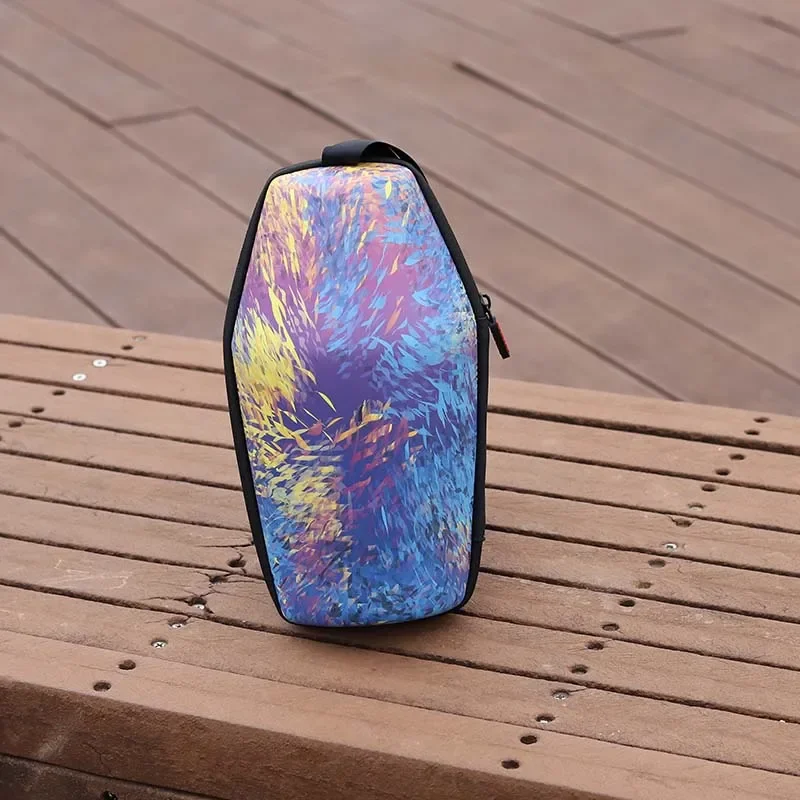 Estojo portátil para vidro de vinho, à prova d'água, portátil, proteção rígida, estojo de transporte para copos de vinho: Vermelho