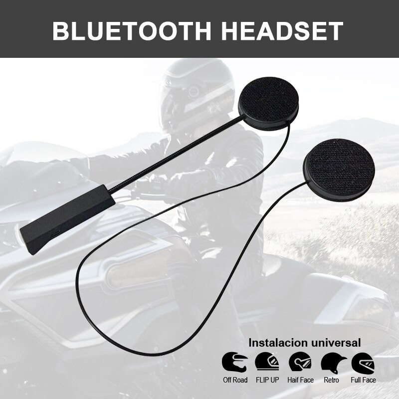 Motorhelm Headset Bluetooth Hoofdtelefoon Bluetooth Intercom Helm Interphone Speaker Headset Hoofdtelefoon Handsfree