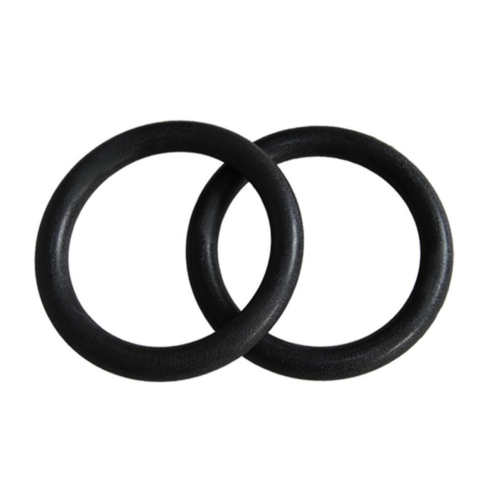 2 Pcs 28mm Heavy Duty ABS Plastic Sports Fitness Gymnastics Ring With Foam Handle Gym Sports Pull Ring Indoor Fitness Equipment
