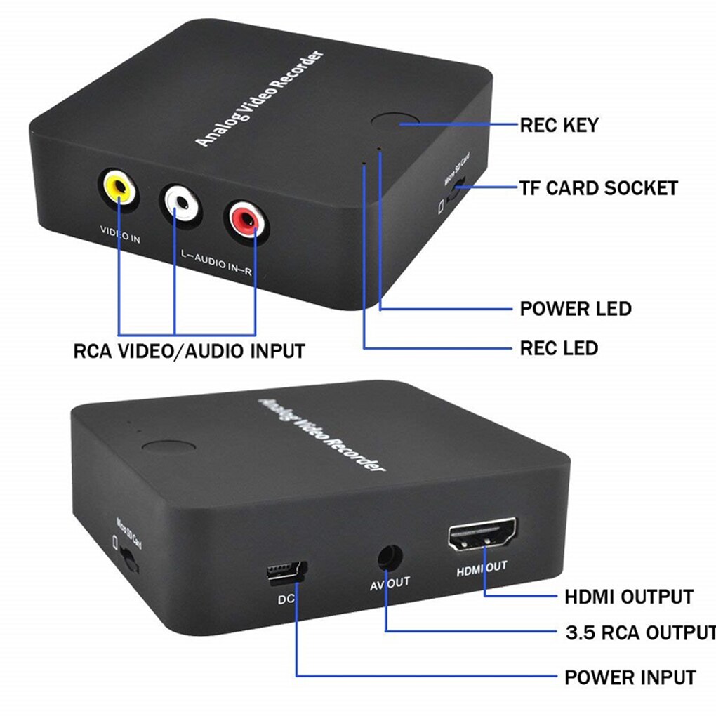 Digital Video Recorder Converter USB 2.0 Recording Grabber Video Camcorder Tapes Transfer Tool