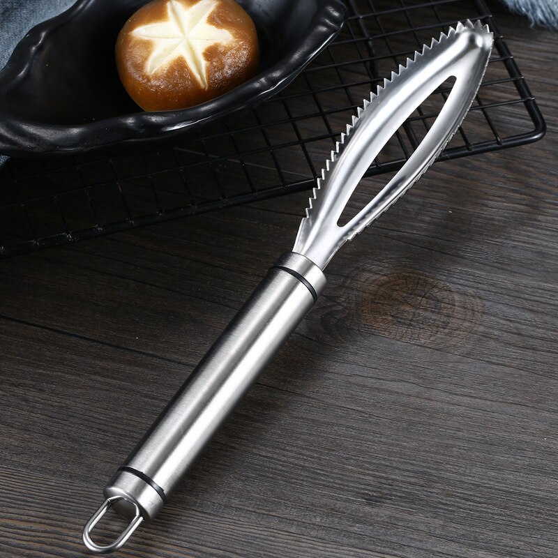 Schubben Schraper Vis Huid Raspen Roestvrij Staal Snelle Schubben Borstel Dunschiller Remover Zeevruchten Hulpmiddel Keuken Accessoires