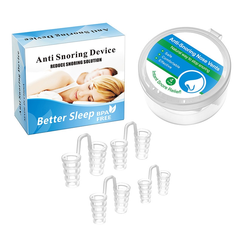 Snore Stopper Snoring Solution Anti Snoring Devices 8/4 Set to Ease Breathing for Natural and Comfortable Sleep