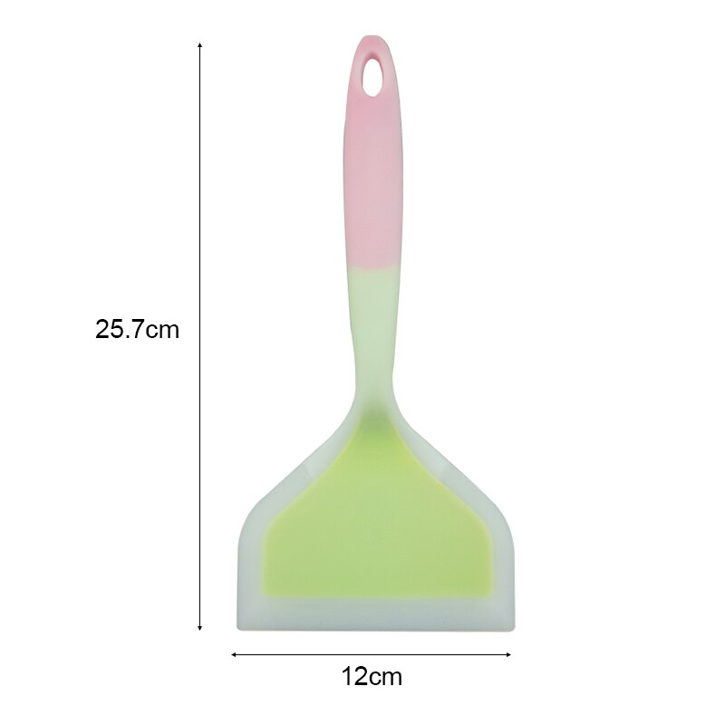 Silicone Kitchen Ware Cooking Utensils Spatula Beef Meat Egg Kitchen Scraper Wide Pizza Cooking Tools Shovel Non-stick Spatula