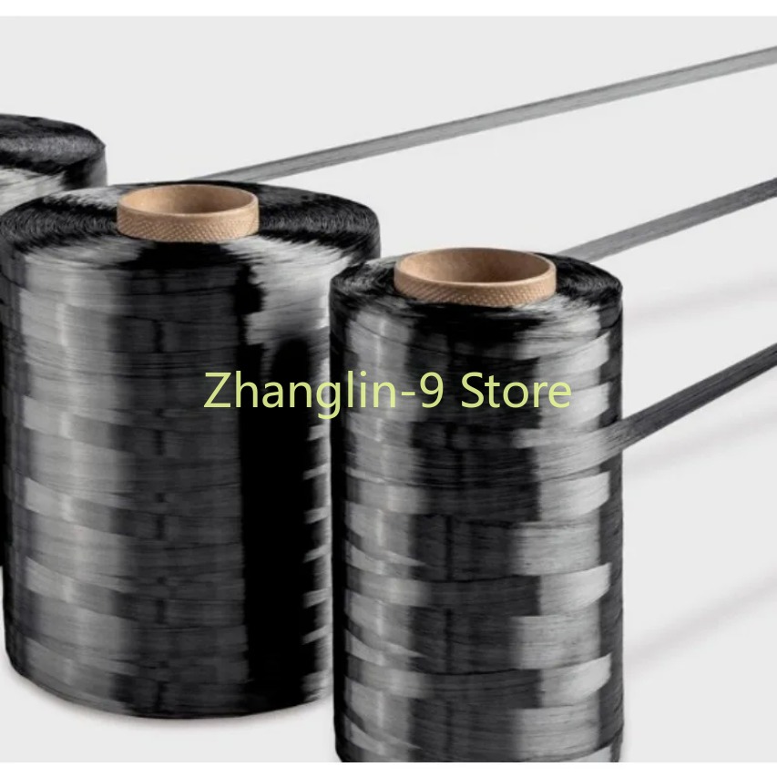 Filament de remorquage en Fiber de carbone 1K 3K 6K 12K 24K 48K, bande de fil 30M,