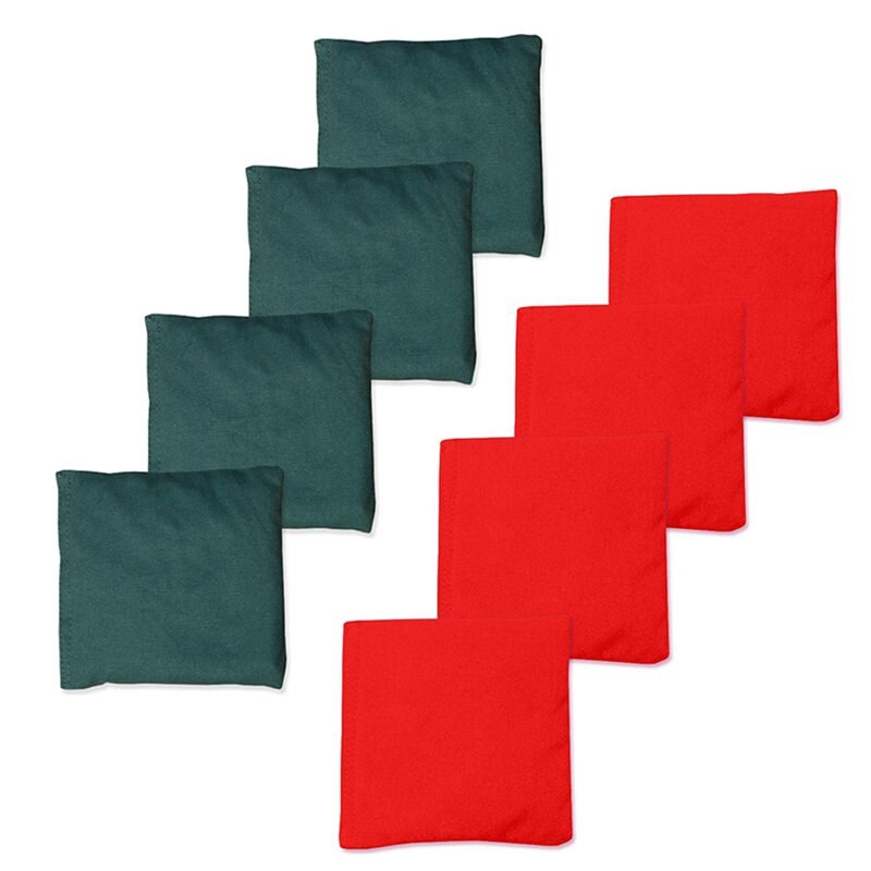 Sport- en buitenactiviteiten zandzakken, kinderspeelgoed zandzakken set  of 8 —rood+groen: Default Title
