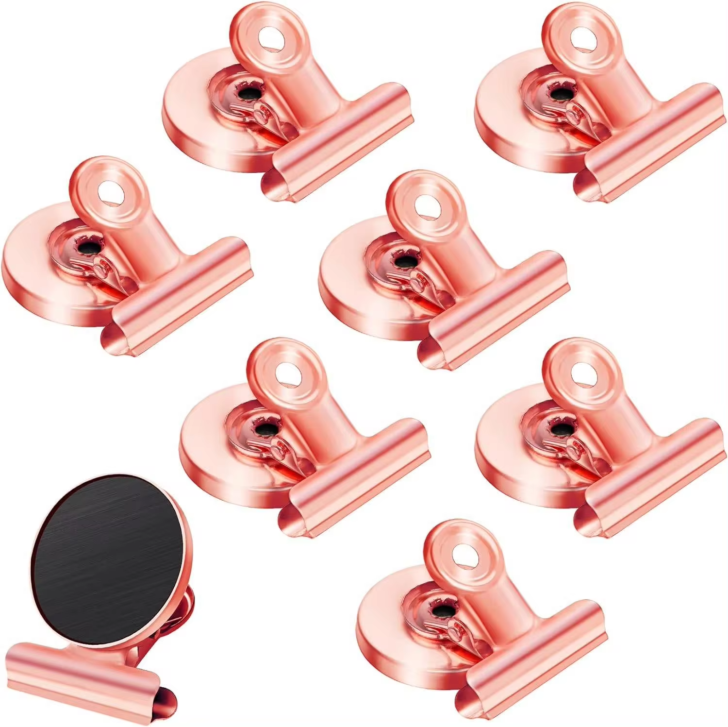 Metall-Magnetklammern für Kühlschrank, Kühlschrank-Magnetklammern, magnetische Dichtungsklammern, magnetische Clips für Kühlschrank-Whiteboard: dunkel khaki