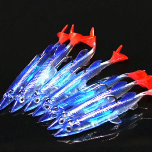 Luminous Night Minnow Carp with Hook Artificial Bait Striped Bass Fishing Lures