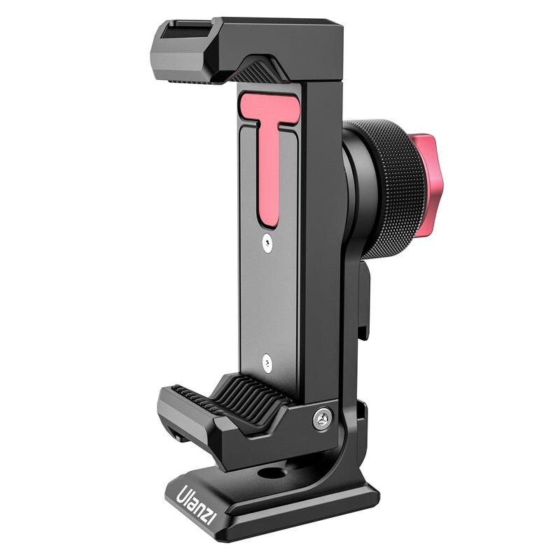 Ulanzi ST-27 Metal Phone Holder Clamp With Cold Shoe Arca 360°Rotatable Smartphone tripod Mount Clip for TikTok Vlog Photography: ST-27