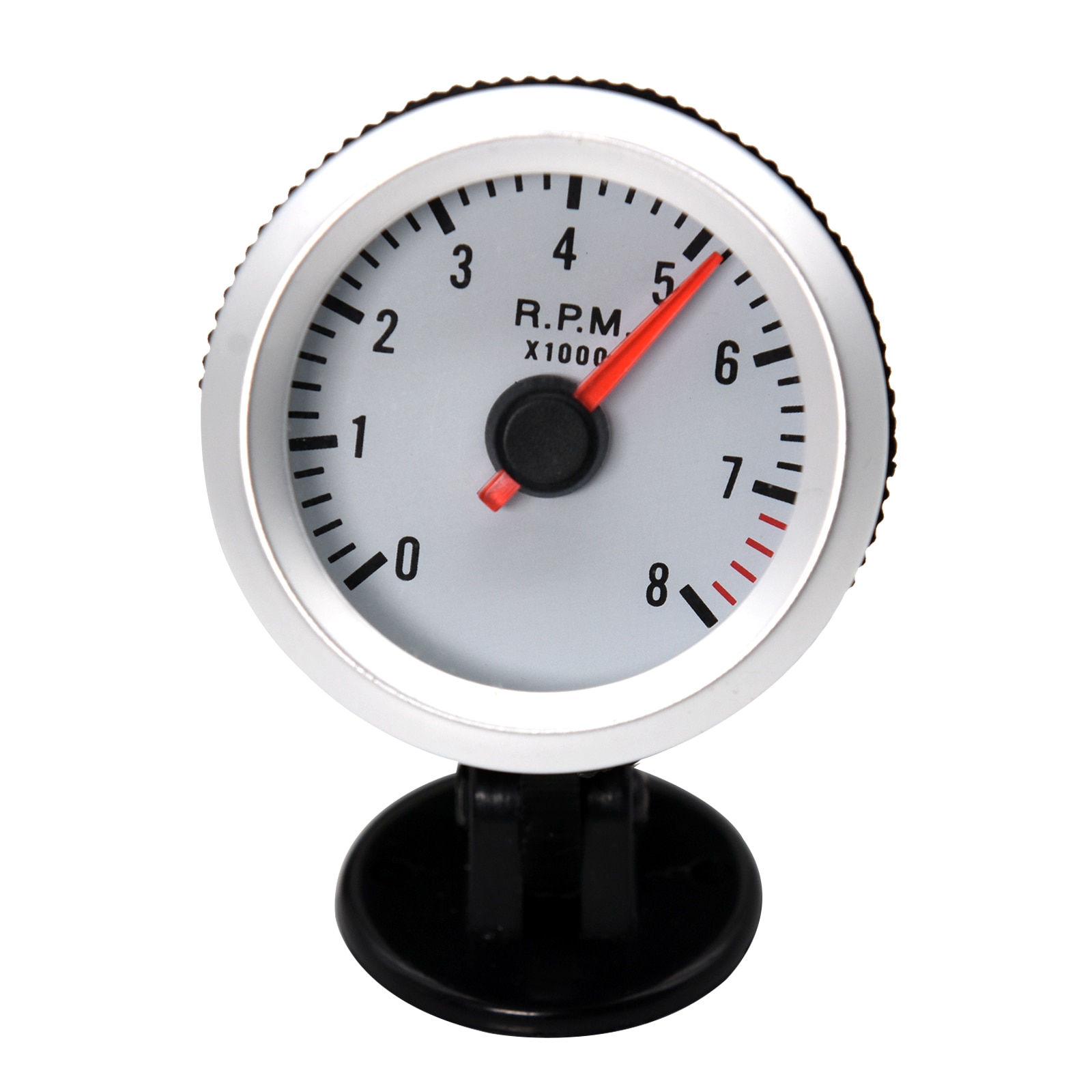 0 ~ 8000RPM Auto Tachometer Universal- 2 "52mm 12V Blaue LED Tacho Messgerät Meter mit Schote Halfter für Benzin Auto-Tachometer