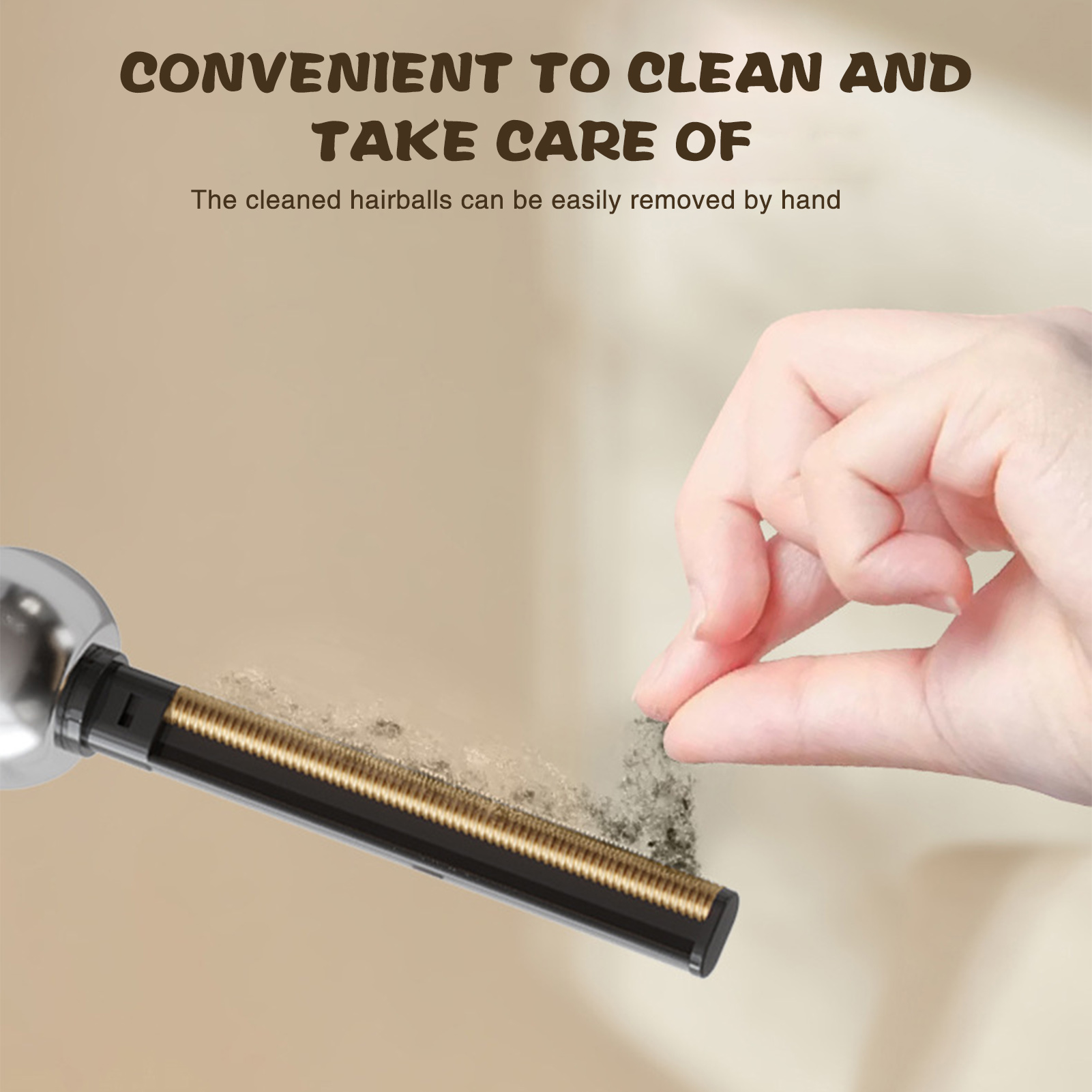 2-in-1 Portable Duster Washable Dust Scraper With Cover For Clothes Floating Fur Pet Hair Multi Functional Hair Removal Roller