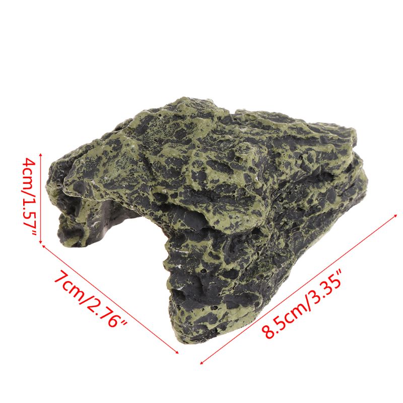 Reptile Cave Turtle Bask Back Caves Platform Case Decoration Landscape Resin Lifelike Habitat Hide Rock For Lizard Snake 32CC