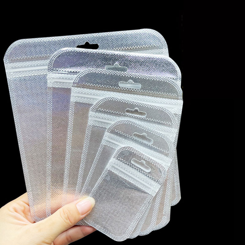 7x1 1cm ponownie zamykany OPP torby przezroczyste okienko zagęścić z tworzywa sztucznego samoklejący woreczek opakowanie z otworem do powieszenia DIY biżuteria do prezentowania, przechowywania biżuterii, zegarków: Stripe