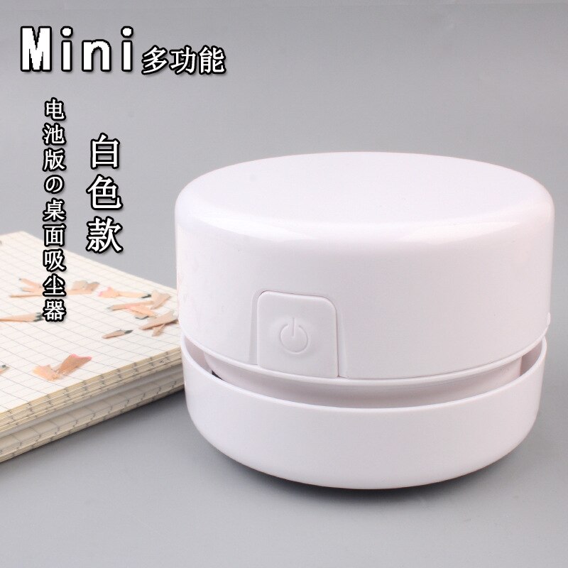 Mini Stofzuiger Desk Set Bureau Dust Tool Thuis Tafel Kawaii Bureau Accessoires Organisator Kerstcadeau D50: White