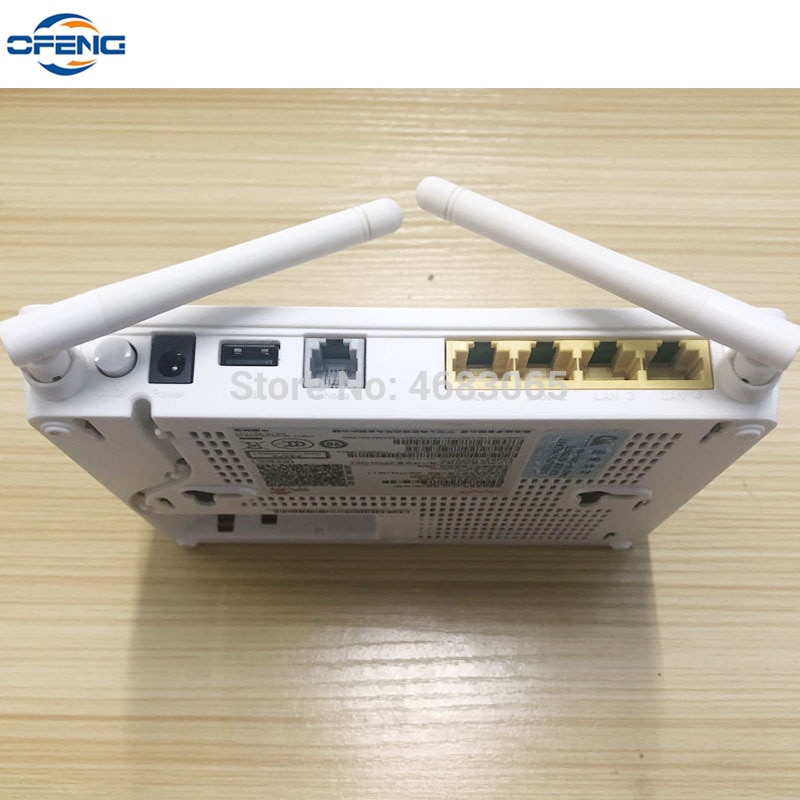 Huawei-enrutador de red de fibra óptica, Huawei HG8347R epon onu, 1GE + 3FE + 1TEL + 1USB + wifi, firmware en inglés, 99%